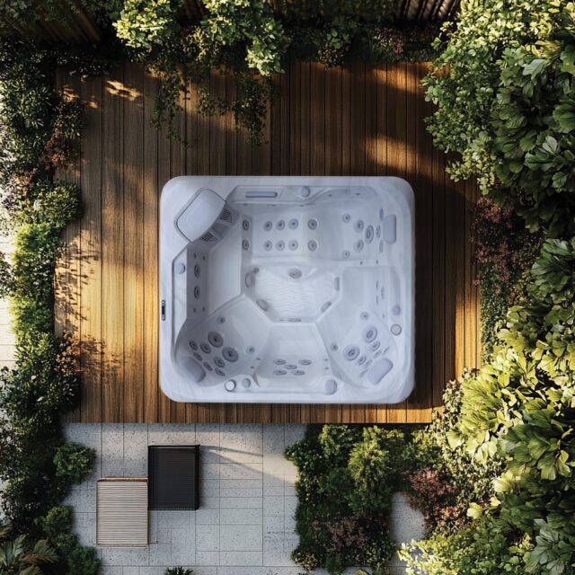 Aquasolus ASPEN Jacuzzi bovenaanzicht